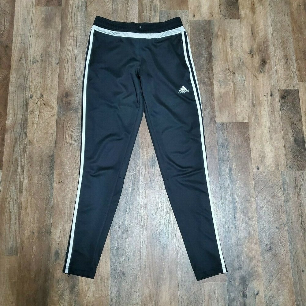 Adidas Tiro 15 Climacool Training Pants Soccer Track Black White Stripe Size S
